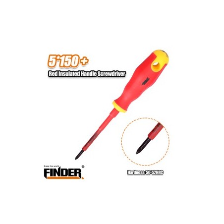 INSULATED RED HANDLE SCREWDRIVER FINDER