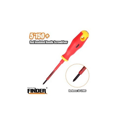 INSULATED RED HANDLE SCREWDRIVER FINDER