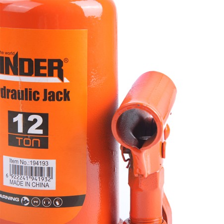 Hydraulic Bottle Jack 12 TON FINDER