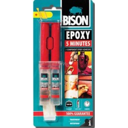 لاصق  متعدد سرينج شفاف BISON 5 MINUTES 24 ML