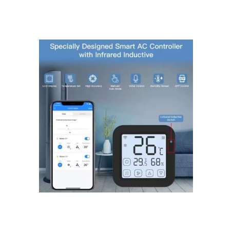 smart IR remote with temperature and humidity sensor