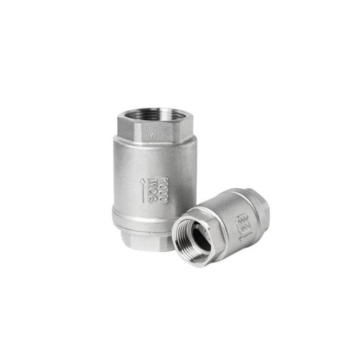 SS check valve thread 4" spring