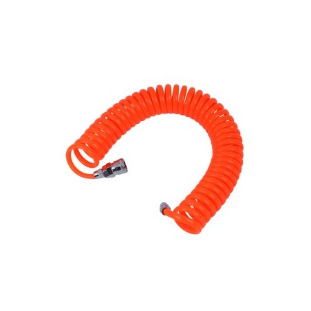 SPRING AIR HOSE WITH CUPLING 5M*8MM