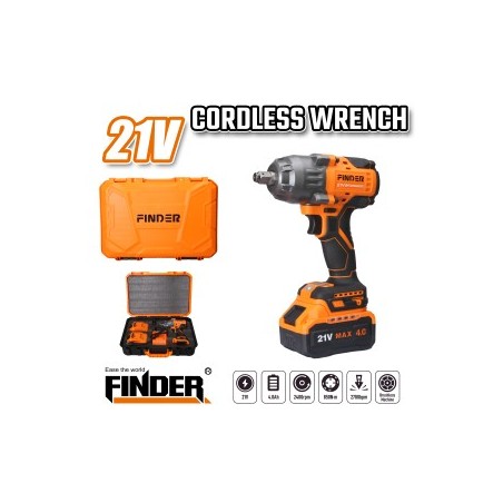 درل فك وتركيب 1/2" FINDER 21V/4.0A/850N