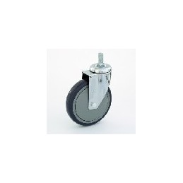 GREY PVC CASTER SCREW WITH PLASTIC 3"