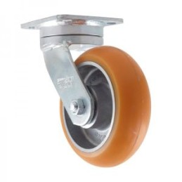 ORANGE PP CASTER SWIVEL WITH BRAKE 4"