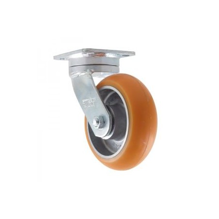 ORANGE PP CASTER SWIVEL WITH BRAKE 4"