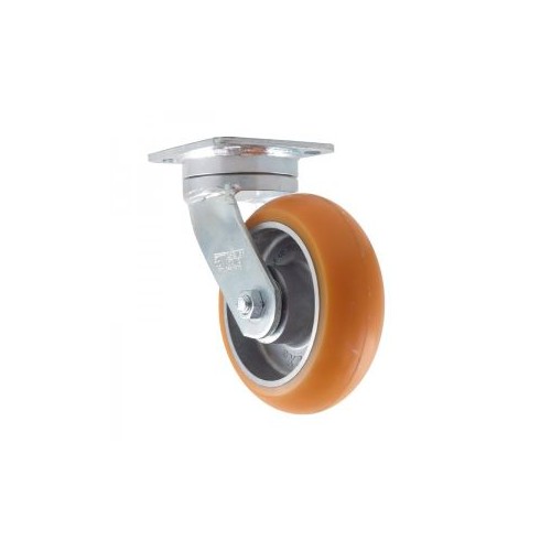 ORANGE PP CASTER SWIVEL WITH BRAKE 4"