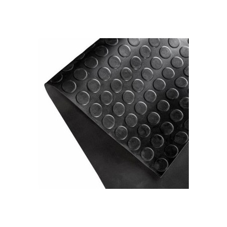 RUBBER MAT 3 MM BLACK ROUND DOT / KILO