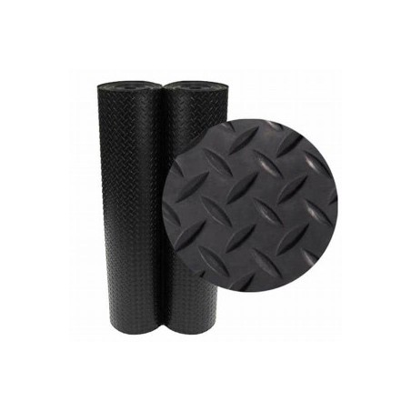 RUBBER MAT 3 MM BLACK DIAMOND / KILO