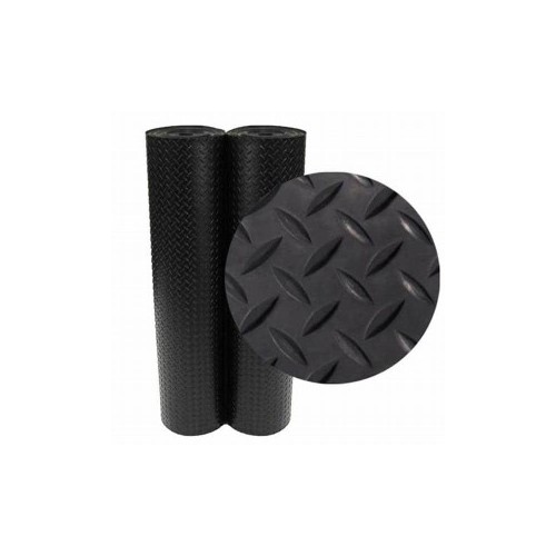 RUBBER MAT 3 MM BLACK DIAMOND / KILO