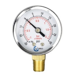 Vaccum Gauge 1/4" brass