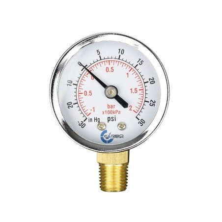 Vaccum Gauge 1/4" brass