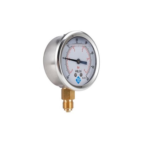 Pressure Gauge 600 bar Dn 63 1/4" Stainless steel