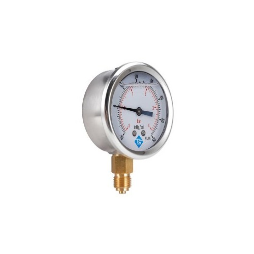 ساعة ضغط اكثر من 600 بار  63*1/4"جنب ستانلس