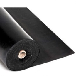 RUBBER MAT 12 MM BLACK / KILO