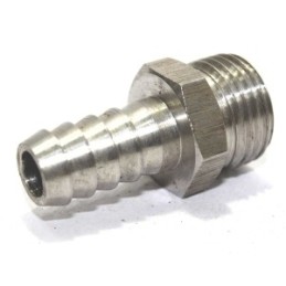 SS HEX HOSE NIPPLE 1/2" * 12MM