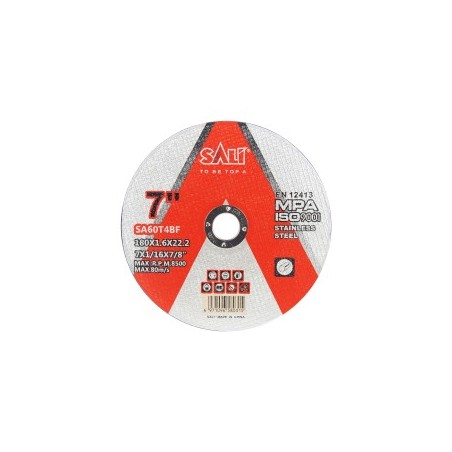 CUTTING DISC 7"  1.6*125*22.2 SALI STANLES STEEL