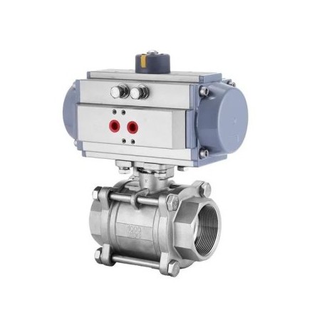 SS BALL VALVE WITH ACTUATOR 1 1/2" DN40