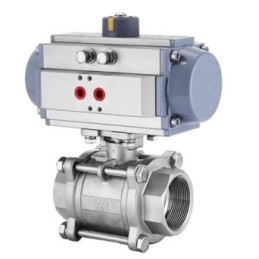 SS BALL VALVE WITH ACTUATOR 3/4" DN20