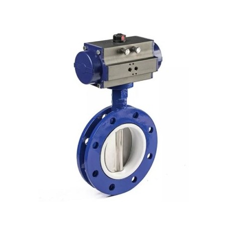 SS BUTTERFLY VALVE WITH ACTUATOR 1 1/2" DN40