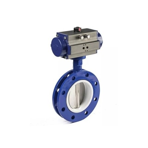 SS BUTTERFLY VALVE WITH ACTUATOR 1 1/2" DN40