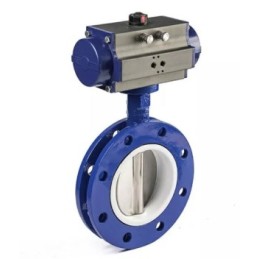 SS BUTTERFLY VALVE WITH ACTUATOR 4" DN100