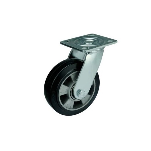 BLACK INDUSTRIAL CASTER SWIVEL 4"