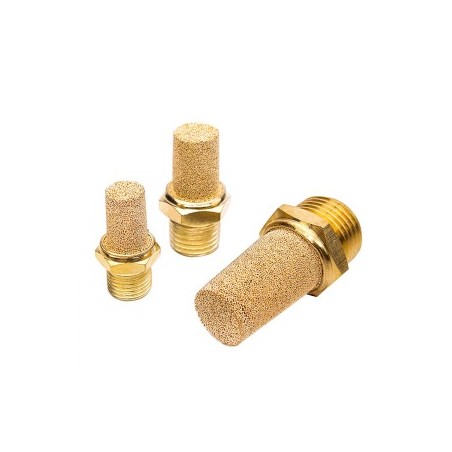 Silencer 1/8" brass