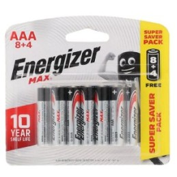 بطارية ريموت AAA نوع ENERGIZER  كرت 12 ماكس