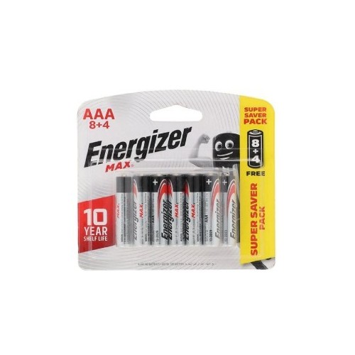 بطارية ريموت AAA نوع ENERGIZER  كرت 12 ماكس