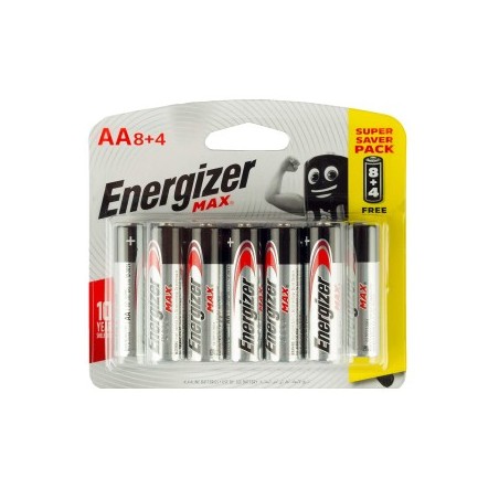 بطارية قلم AA نوع ENERGIZER كرت 12 ماكس