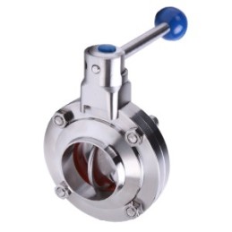 SS WELD BUTTERFLY VALVE 1 1/2" 38MM