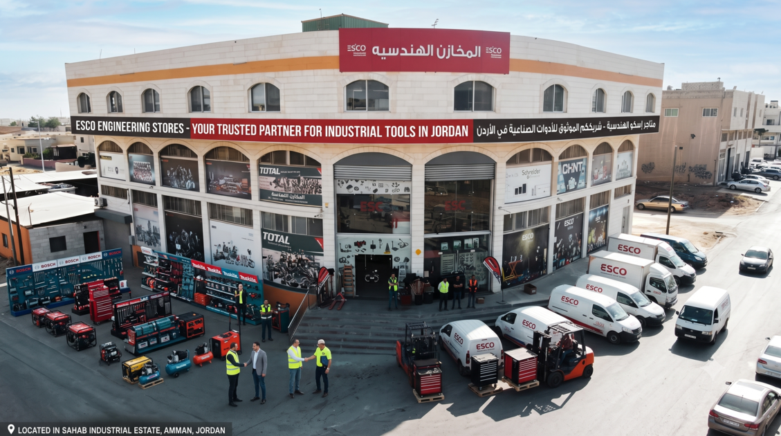 مستودعات الهندسة ESCO - شريكك الموثوق للعدد والأدوات الصناعية في الأردن