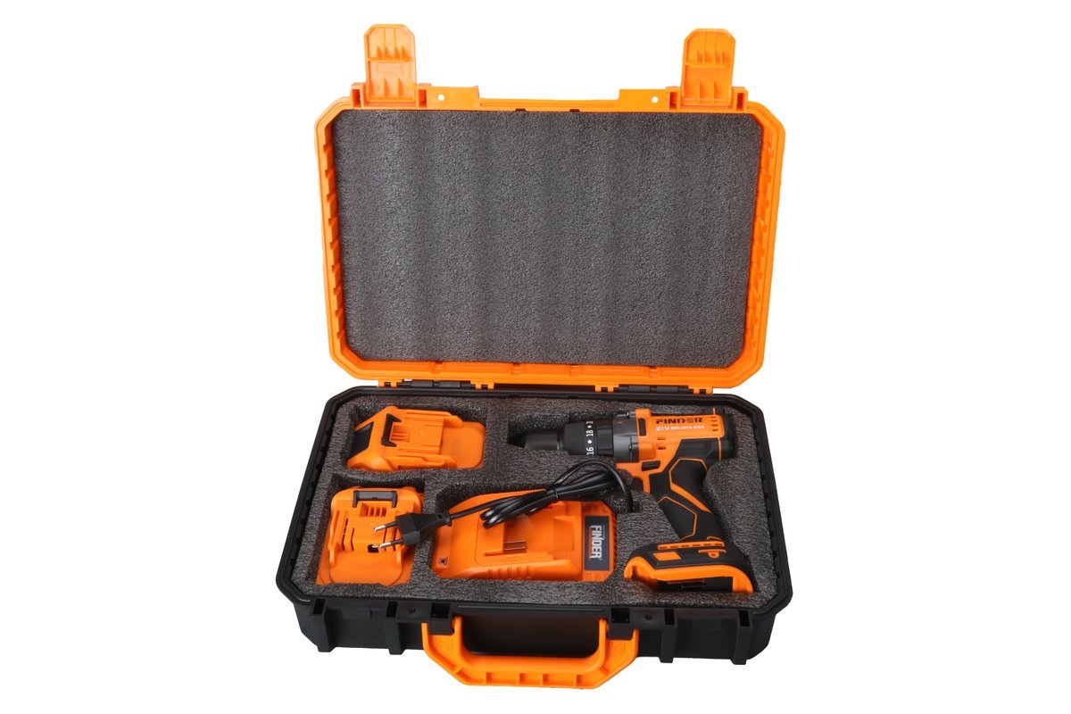 CORLESS DRILL SET BRUSHLESS 21V/2.0A/40N/13MM FINDER - Image 1