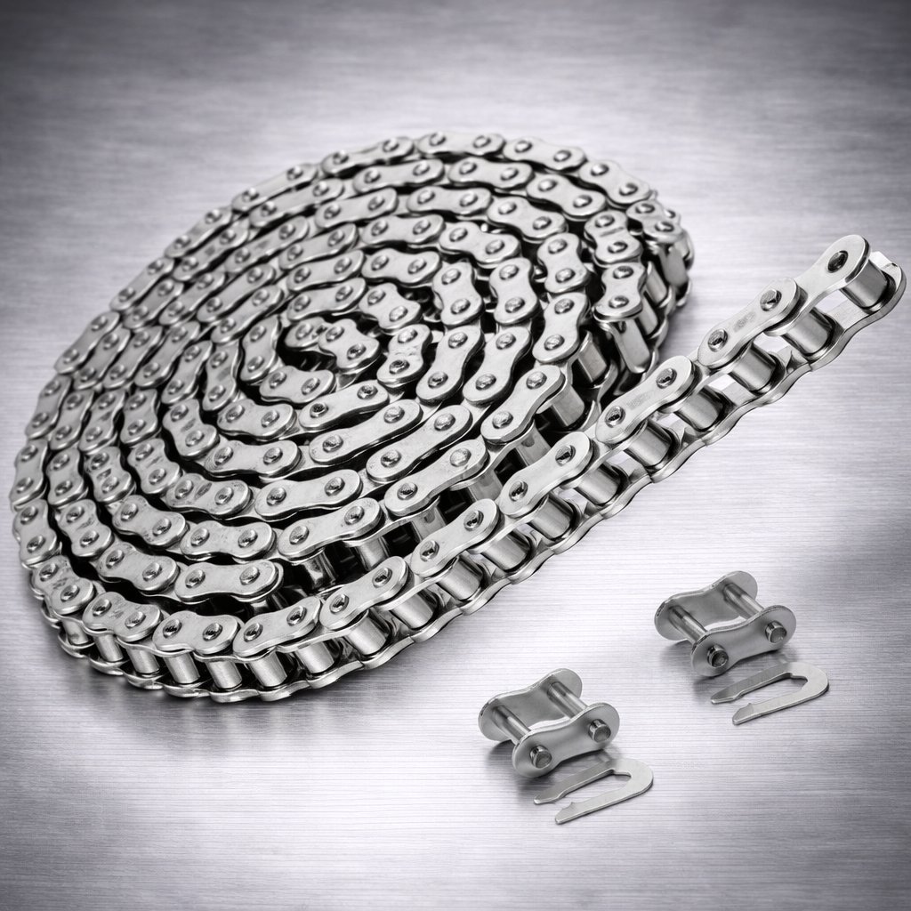 جنزير ناقل  1/2" لفة 08BSS-1X3M ستانلس