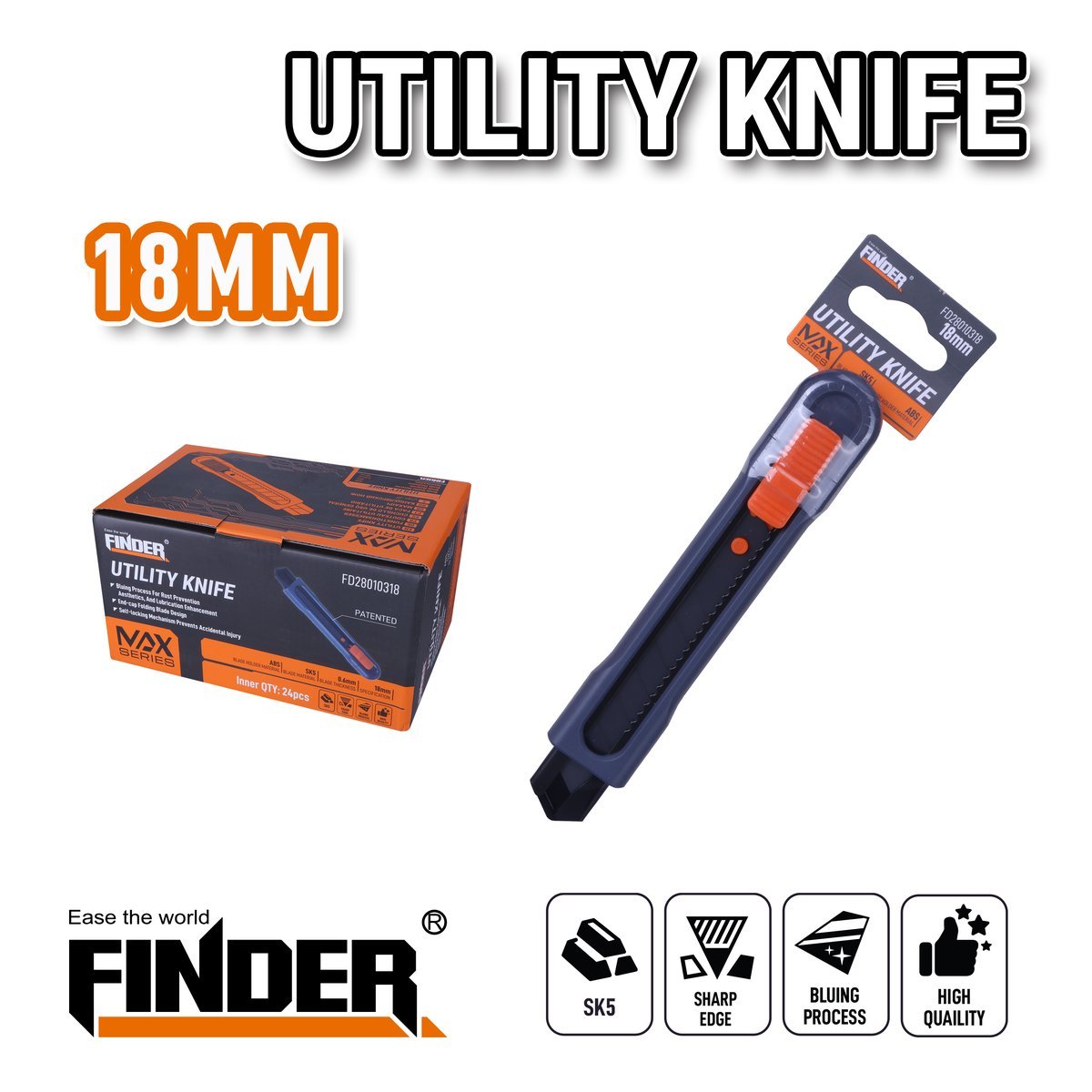 Utility Knife 18 MM FINDER - Image 2