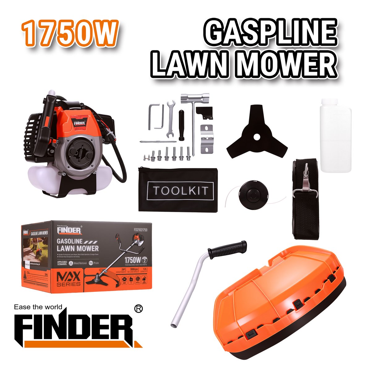 مقص عشب بنزين  FINDER 1750W - عدد وأدوات في الأردن