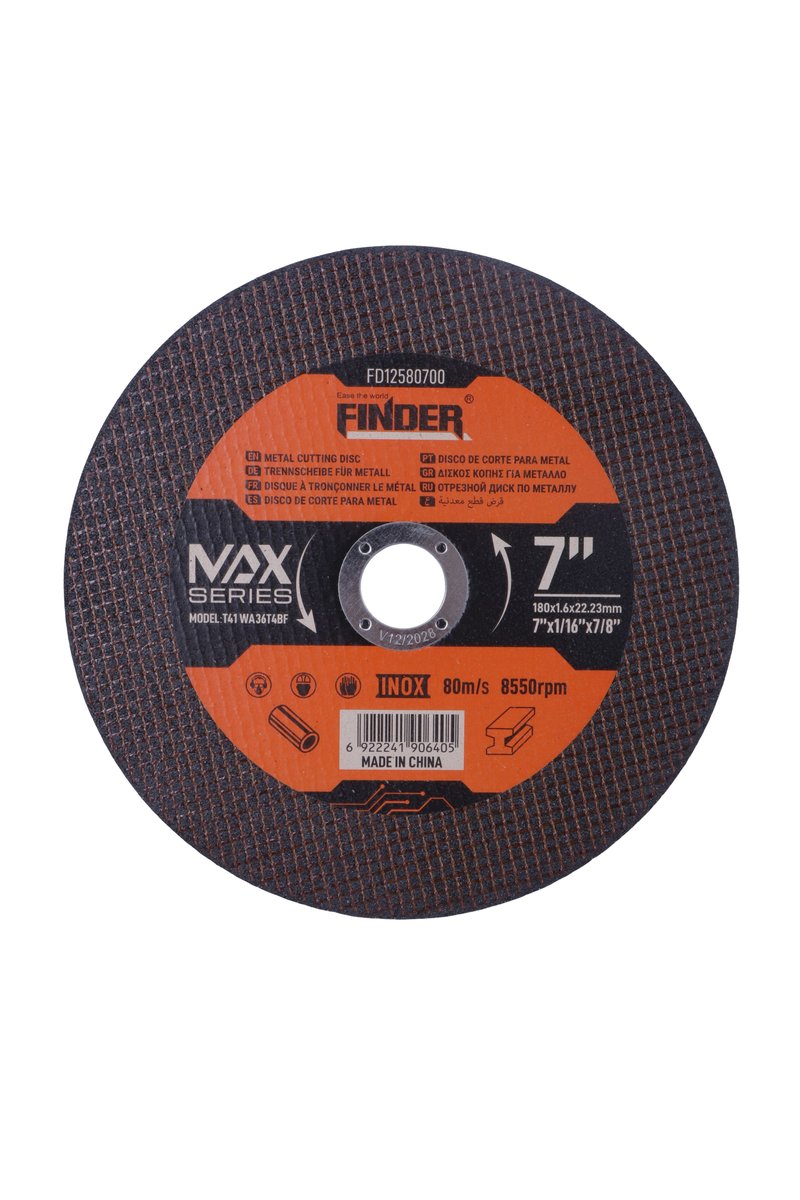 Finder Max Professional 7" (180mm) × 1.6mm High-Performance Industrial Metal Cutting Disc - Image 3