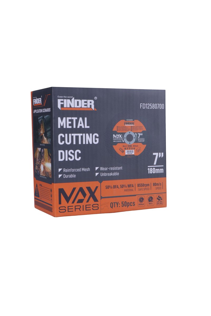 Finder Max Professional 7" (180mm) × 1.6mm High-Performance Industrial Metal Cutting Disc - Image 2