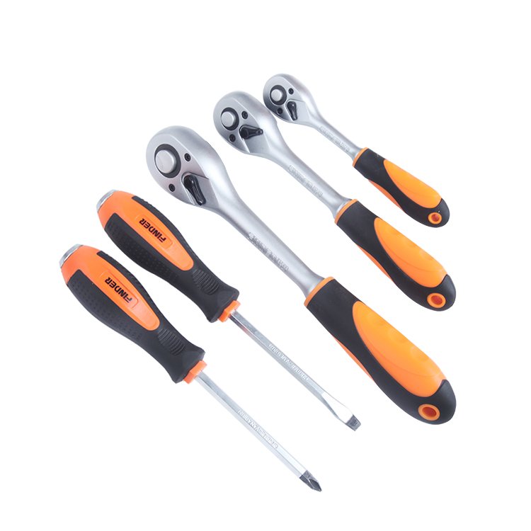 Finder Professional 121-Piece 1/4", 3/8" & 1/2" Triple-Drive Socket & Mechanics Master Set - Image 4