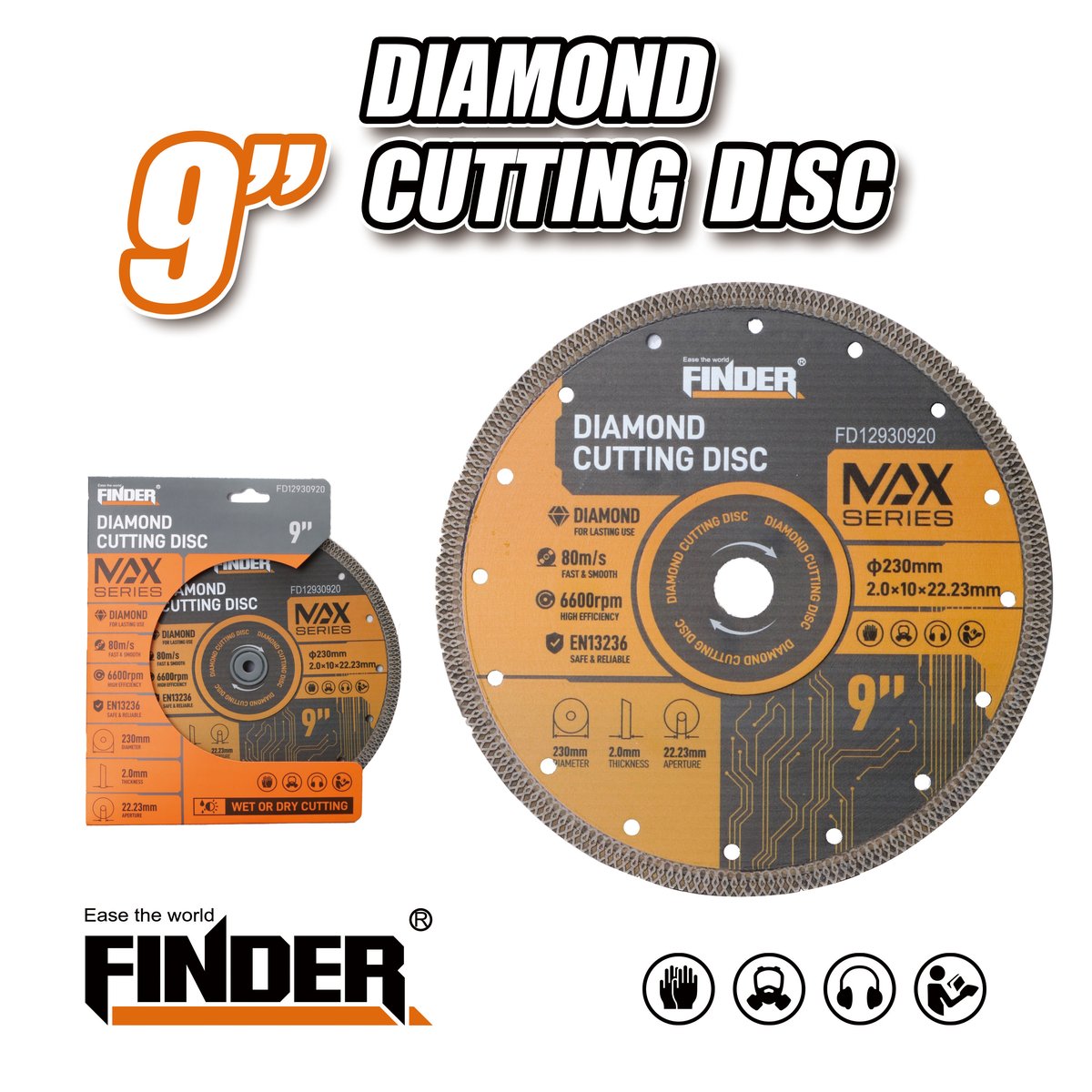 صينية قص جرانيت رخام  9" FINDER FD12930920
