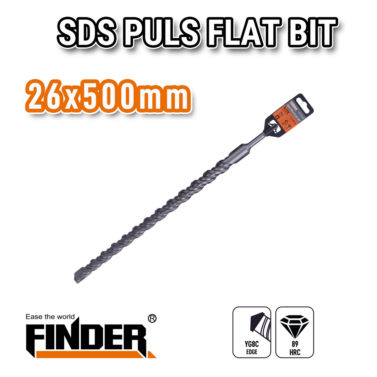 ريشة حجر هيلتي 26 ملم طول 500 ملم FINDER