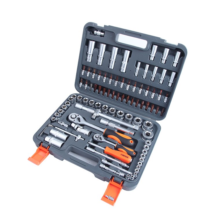 Finder Professional 94-Piece 1/4" & 1/2" Dual-Drive Socket & Mechanics Tool Master Set - Image 2