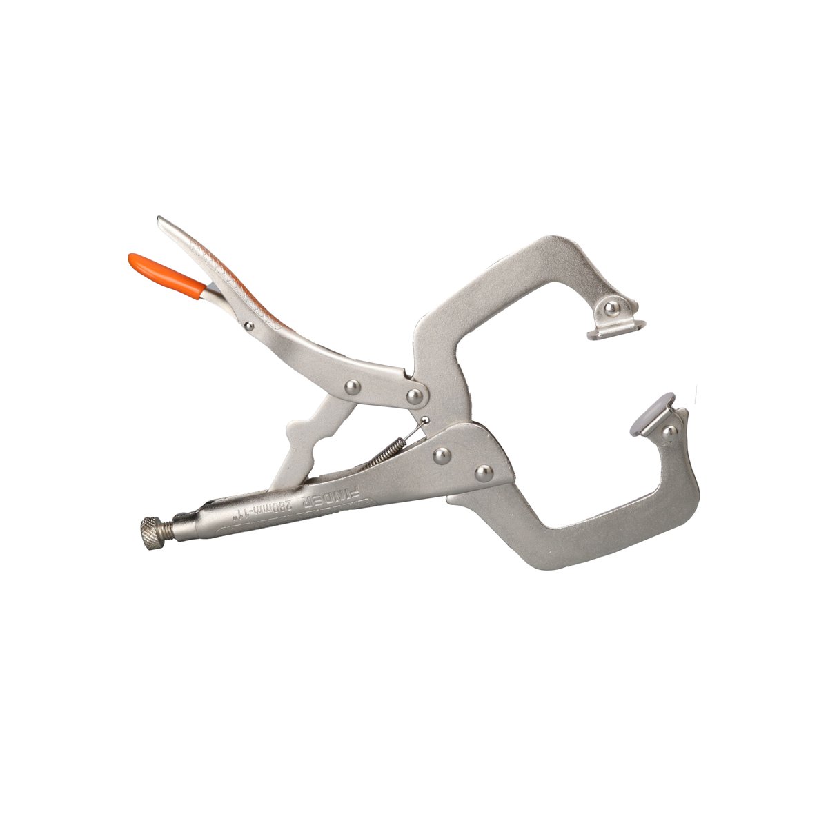 Finder 11" (280mm) C-Clamp Locking Pliers with Swivel Pads - Image 4