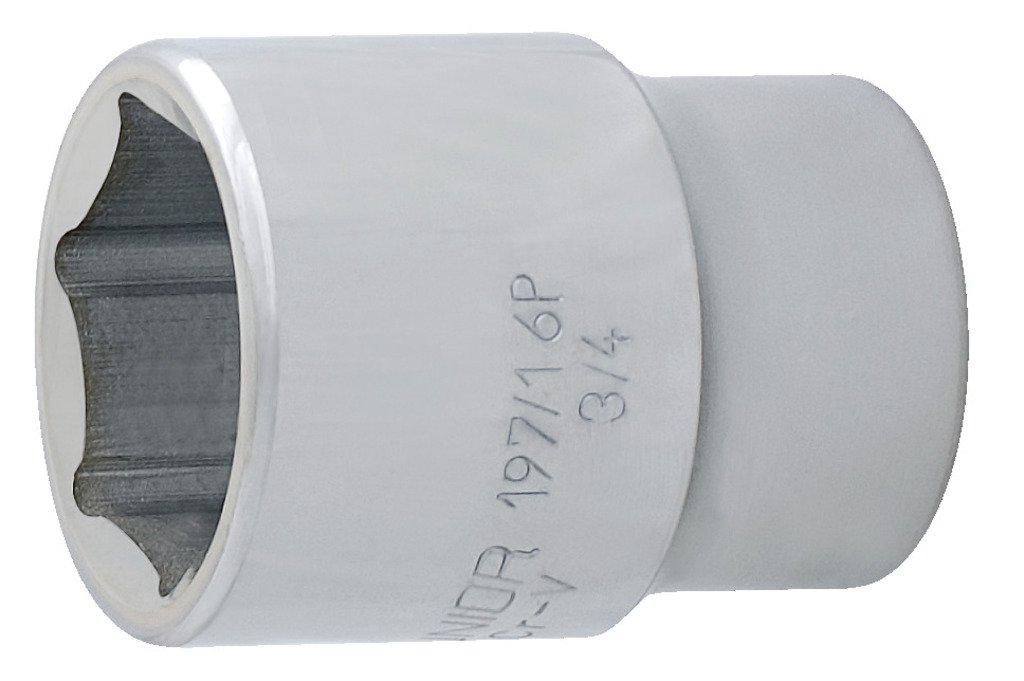 بوكس 3/4 "مسدس * 35 ملم كروم 197/1 UNIOR