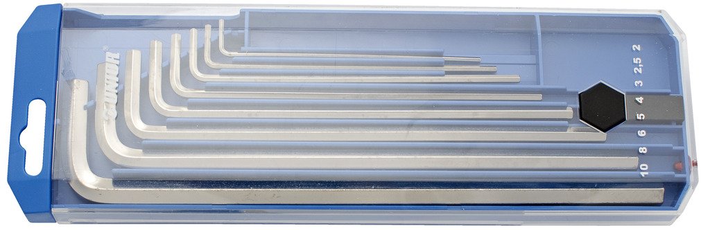 طقم مفتاح الن طويل 2 - 10 / 8 PCS 8* hex wrench, long type (article 220/3L) dim. 2, 2.5, 3, 4, 5, 6, 8, 10 220/3LPB2 UNIOR