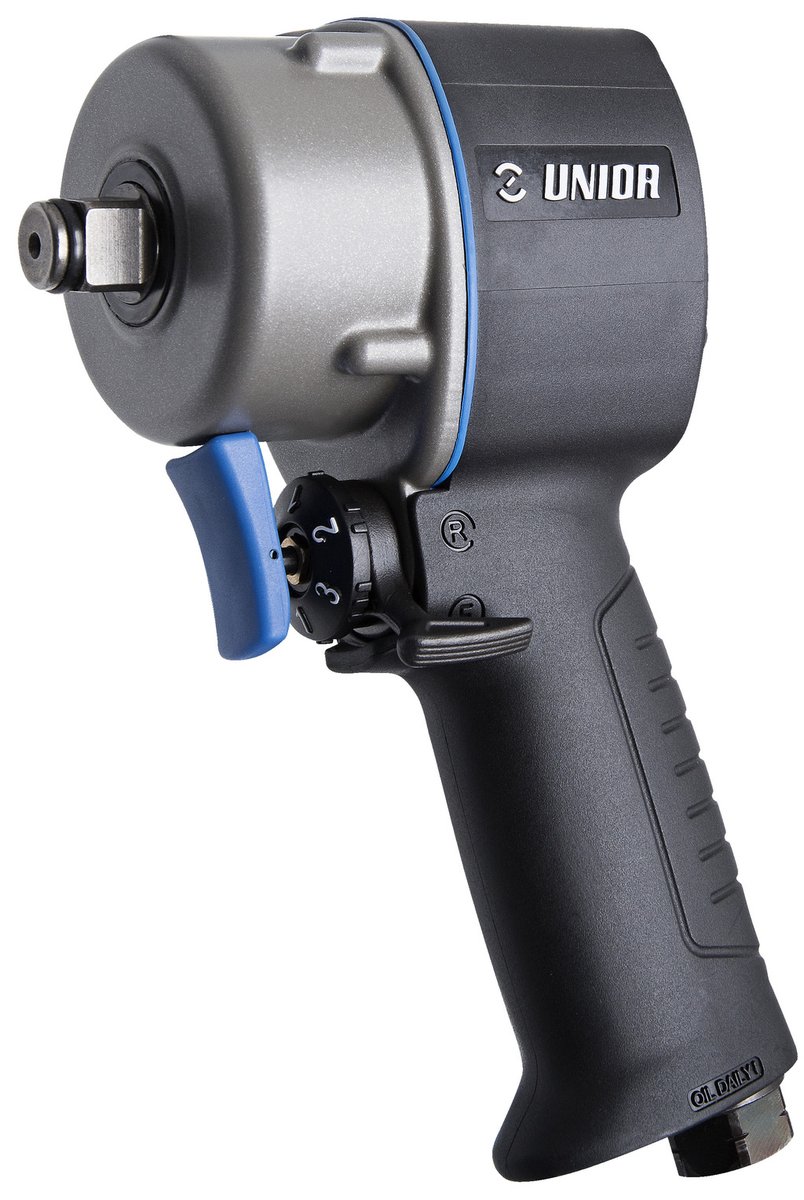 فرد هواء 1/2" قصير * 1/2" free speed 8000 revolution per minutes max. torque 745 Nm recommended air pressure: 6,2 Bar air consumption 164 l/min air in