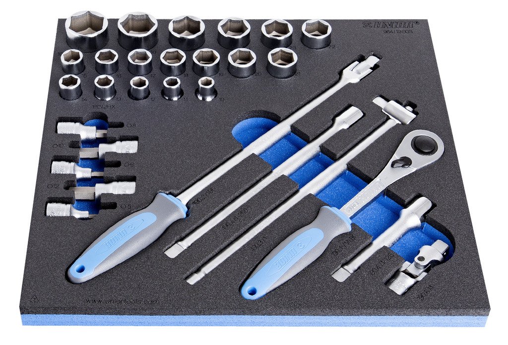 اسفنجة بوكسات 1/2" + ذراع + وصلات * 29 PCS 964/19SOS UNIOR