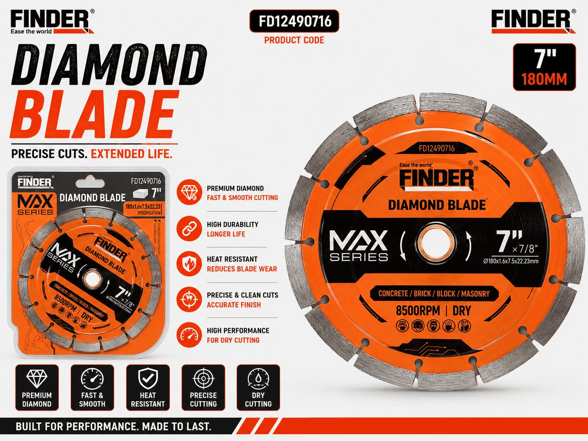 صينية قص جرانيت  رخام  حجر  7" FINDER MAX FD12490716